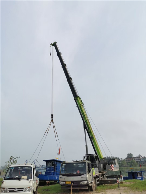 广灵县桥梁建设吊装案例